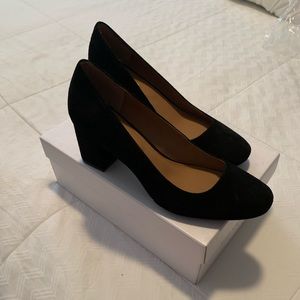 Brand new Calvin Klein black suede shoes size 8